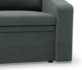 Vertico fekvőfotel, 90 cm széles, fonott, szürke