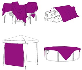 Növénytakaró fülekkel 1x4 m polietilén