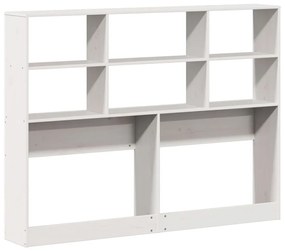 fehér tömör fenyőfa fejtámla tárolóval 140 cm