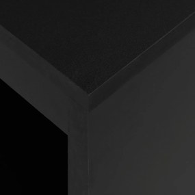 Fekete bárasztal polccal 110 x 50 x 103 cm
