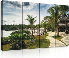 Vászonkép 120x80 Trópusok paradicsom nyaralás tenger óceán tengerpart nap nyár