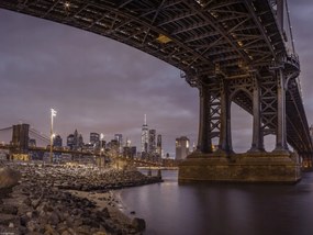 Poszter 40x30cm Manhattan híd és New York panoráma 2, Assaf Frank