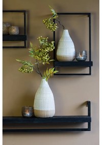 Matt fekete jegenyefenyő fali polc Maddison – Light &amp; Living