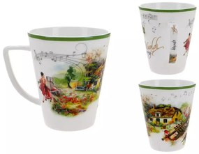 Vivaldi porcelán bögre díszdobozban - 400 ml Négy évszak Tavasz