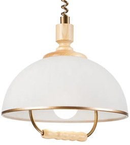 RAMONA lehúzható lámpa 1xE27/60W/230V bézs/világosbarna