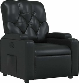 vidaXL fekete műbőr dönthető fotel