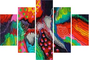 Absztrakt kép - színek (150x105 cm)