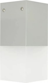 Mennyezeti lámpa kültéri szürke fehér téglalap alakú 22 cm Su-ma