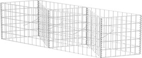 vidaXL horganyzott acél gabion kosár 120 x 30 x 50 cm