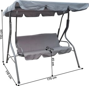 Kerti hinta, szürke, VARELA