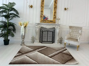 Nora 6034 bézs modern szőnyeg 60x110 cm