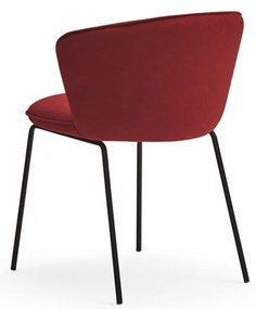 Piros kárpitozott étkezőfotel szett 2 db-os Add – Teulat