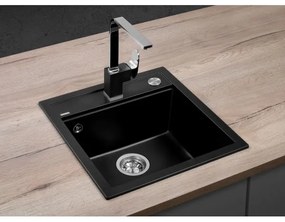 Concept DG00C50BC - CUBIS konyhai mosogató 49x51 cm gránit/fekete