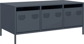 vidaXL antracit hidegen hengerelt acél dohányzóasztal 101,5x50x43,5 cm