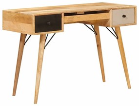 vidaXL Íróasztal fiókkal Barna 110 x 55 x 76 cm Tömör Mangófát