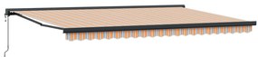 Automatikus Behúzható Napernyő Multicolor Csík 500x300 cm