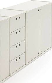 Krémszínű komód 197x80x40 cm Wally – Teulat