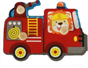 Fa puzzle tűzoltóság