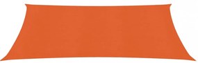 narancssárga HDPE napvitorla 160 g/m² 2 x 4,5 m