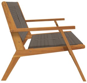 Kerti Pad Szürke 76x122x73 cm Tömör Akácfa