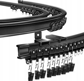 Segnayen Hajlékony mennyezeti függönysín nyílászárókhoz 3m fekete