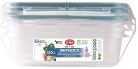 Élelmiszertartó doboz szett 3 db-os Snipslock – Snips
