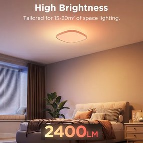 Govee - LED RGBIC Dimmelhető mennyezeti lámpa LED/24W/230V 2700-6500K Wi-Fi