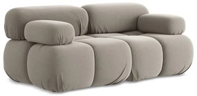 Bézs bársony moduláris kanapé 190 cm Lokua – Makamii