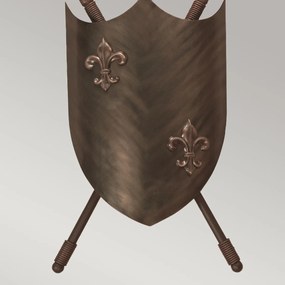 Elstead klasszikus vintage fali lámpa crusader barna elscrusader-w-l