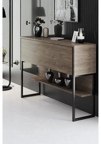 Komód Luxe - Black, Walnut