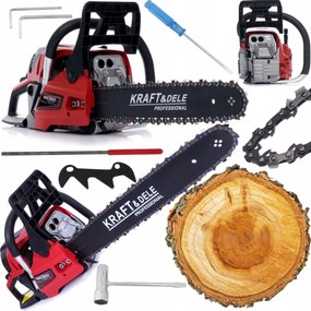 Benzinmotoros Fűrész Szerszámokkal Vezetősín 45cm XXL