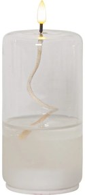 Flamme Float fehér LED gyertya üvegben, magasság 17,5 cm - Star Trading