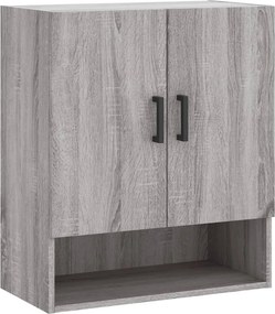 vidaXL szürke sonoma színű szerelt fa faliszekrény 60 x 31 x 70 cm