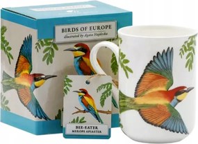 Porcelán bögre „Madarak Lengyel” motívummal Katona 300 ml kávé tea