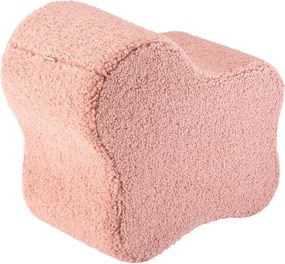 Rózsaszín buklé gyerek puff Cloud – Wigiwama