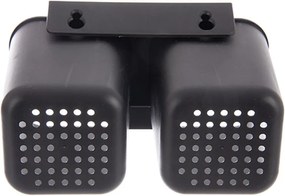 Fekete-fehér fém edényszárító 43x32 cm Deluxe – Orion