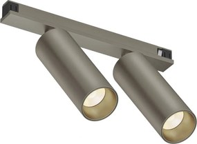 DK/EU-5742-DN Shine Track light, SPOT 3000 series, D35*H100, LED, 48V DC, 8W*2 , RA≥90, 3000K, IP20, dark nickel color, aluminum — DK/EU-5742-DN