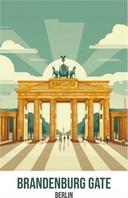 Poszter 20x30cm Brandenburg Gate, Berlin