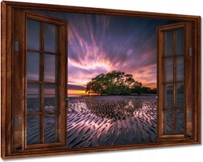 Festmények 120x80 Gyönyörű lila tájkép