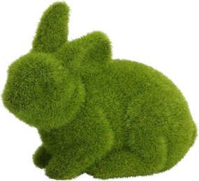 HĂșsvĂ©ti Nyuszi DekorĂĄciĂł MohĂĄbĂłl 14cm NyĂșl Figura Zöld