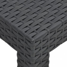 vidaXL 2 részes antracit PP rattan kerti bútorgarnitúra párnákkal