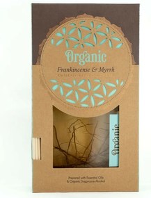 Organikus diffúzor Frankincense &amp; Myrrh 150ml, pálcikákkal