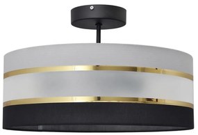 Csillár rúdon HELEN 3xE27/15W/230V fekete/szürke/arany