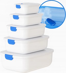 Ételtároló Doboz Uzsonnás Doboz Szett Reggeliző Mikró Fehér
