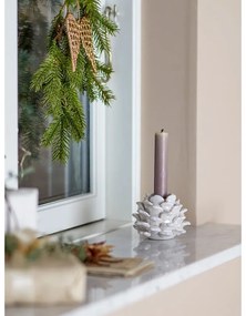 Agyagkerámia gyertyatartó Pine – Bloomingville
