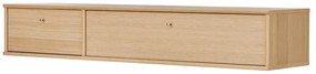 Natúr színű TV-állvány tölgyfa dekorral 133x22 cm Mistral – Hammel Furniture