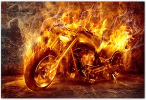 Poszterek 185x125 Chopper a tűzben