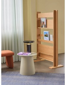 Fekete LED dimmelhető asztali lámpa fém búrával (magasság 28 cm) BringMe – Hübsch