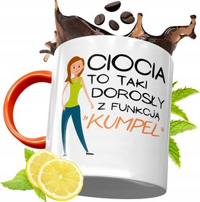 Narancssárga Bögre Nagynéninek Tökéletes Ajándék fényképes nyomtatással