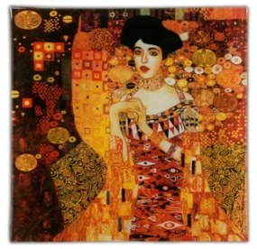 Üvegtányér Klimt Adele Bloch